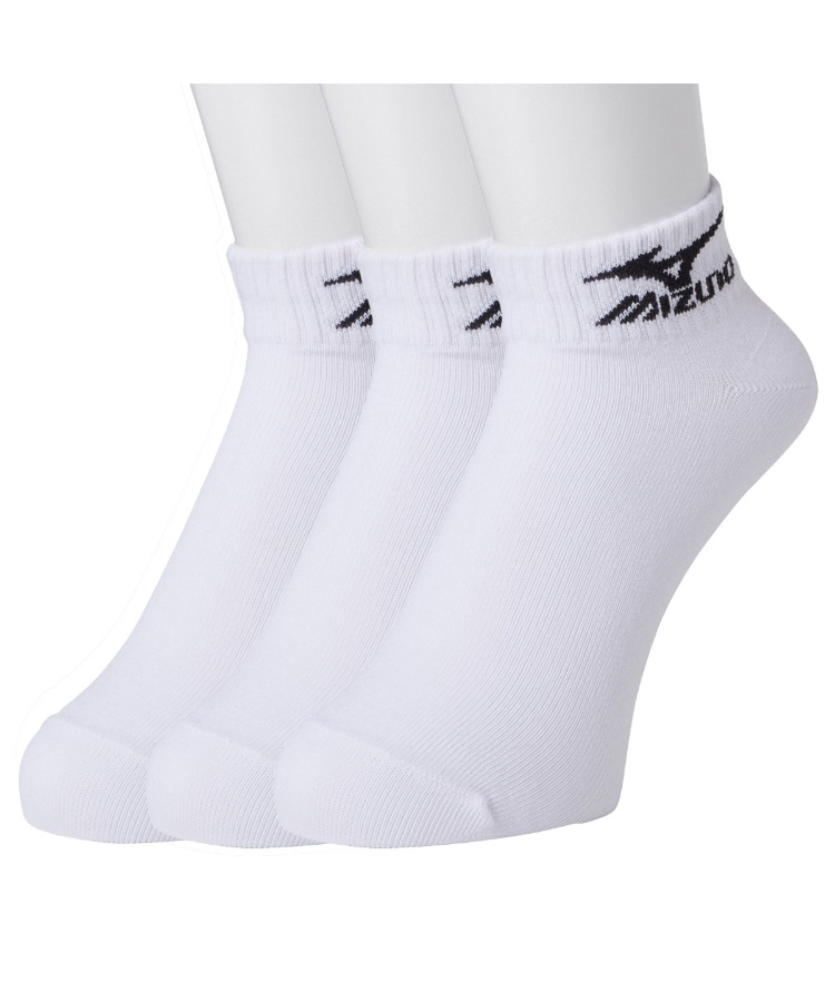 3足組】MIZUNO キッズ ソックス くるぶし丈 長め 高耐久設計 ミズノ